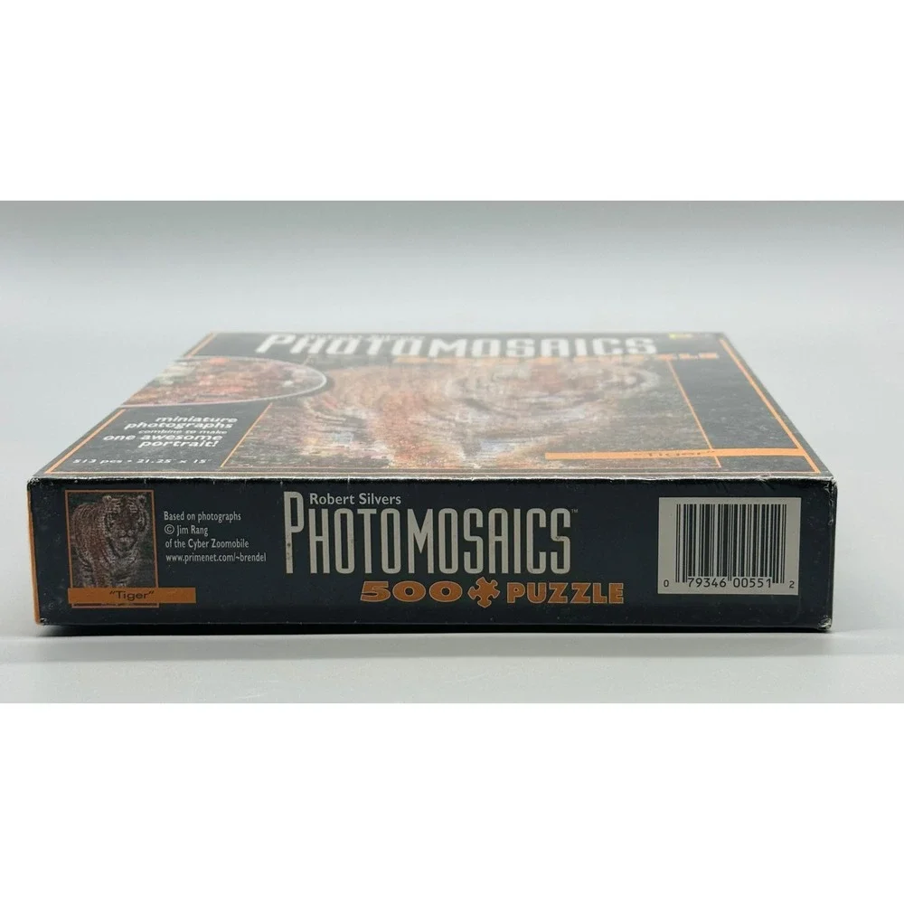 Buffalo Games Photomosaics Tiger Jigsaw Puzzle Robert Silvers 500 Pieces